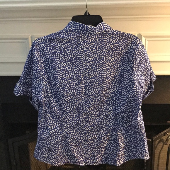 Blue and White Dotted Blouse - Picture 2 of 3